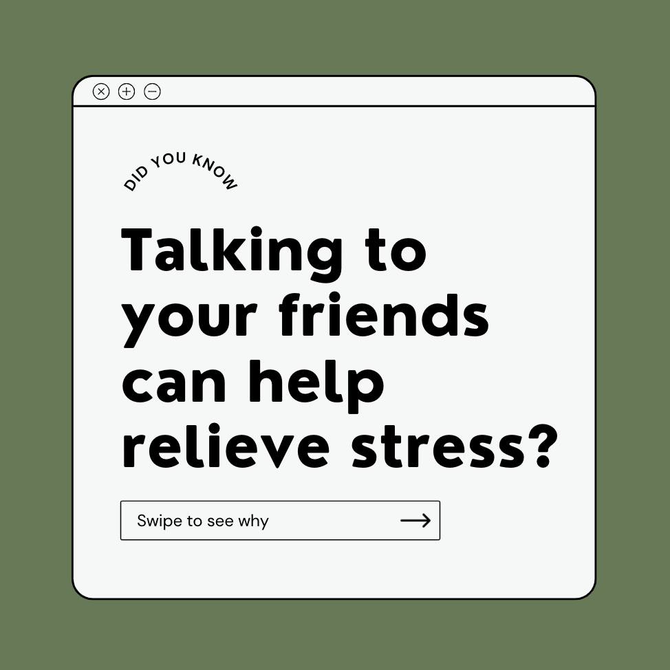 Talking to Your Friends Can Help Relieve Stress - Yolo Community